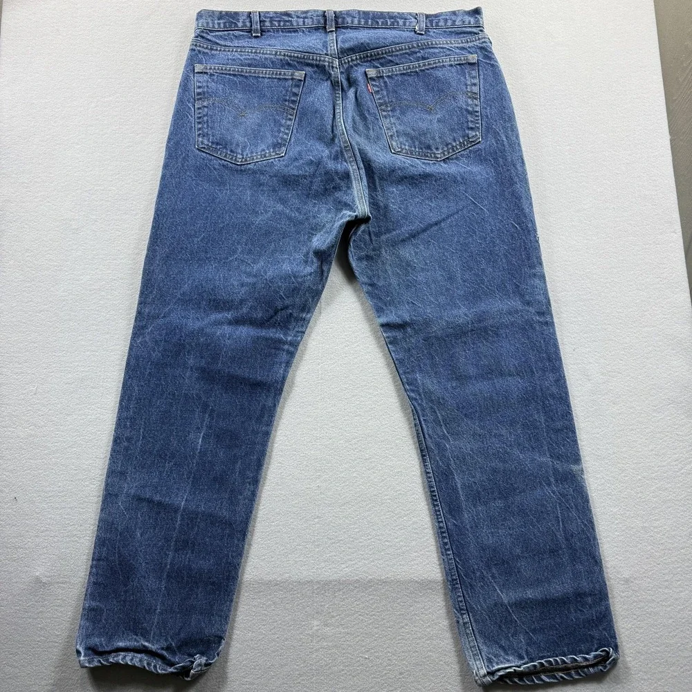 Levis‎ Jeans Mens 42x32 Blue Medium Wash Regular Straight Leg Denim Casual